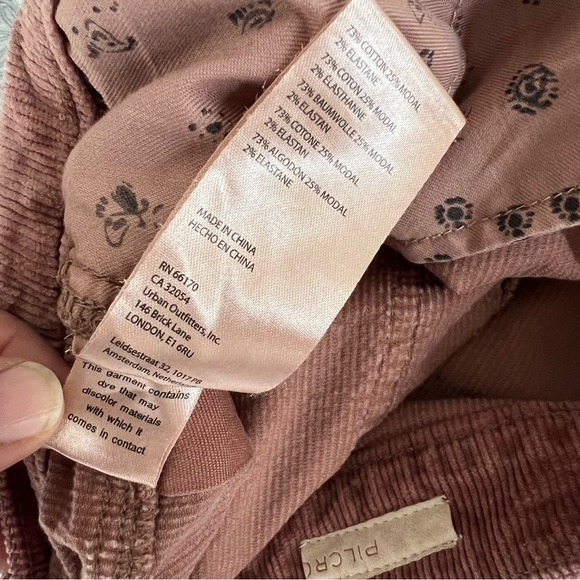 Anthropologie Pilcro 26 bootcut high rise Corduroy Pants Jeans Rusty Rose - Picture 14 of 14